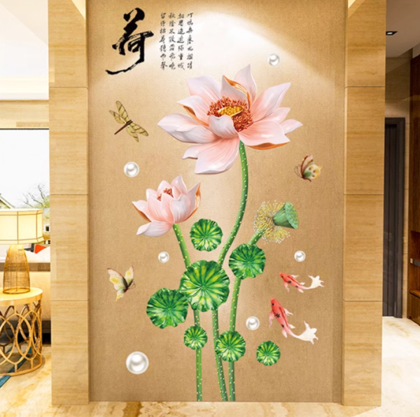 PVC Removable 3d Butterfly Flower Colourful wall sticker for living room bedroom bathroom home Beautify Decoration(Code 2B)