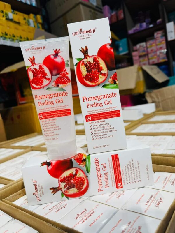 Pomegranate Peeling Gel | ISO Approved | 100% Authentic | Brightening Face & Body Exfoliating Gel 320 ml - Image 2