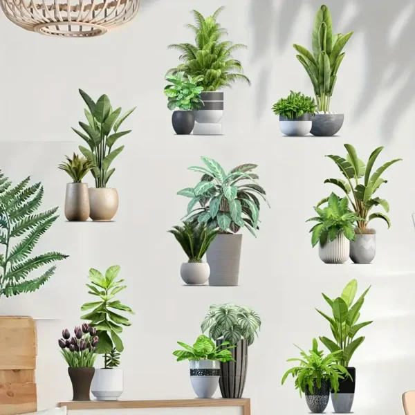 Potted Plants Set Houseplants 3D wall sticker - Image 5