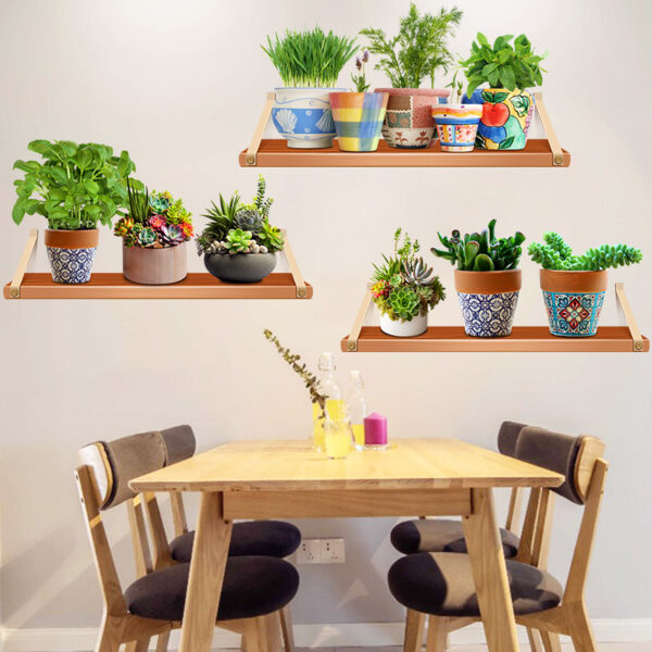 Self-adhesive Garden Plants Potted 3D Wall Stickers - Image 4