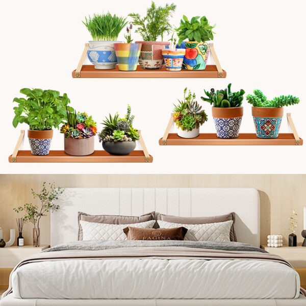 Self-adhesive Garden Plants Potted 3D Wall Stickers - Image 2