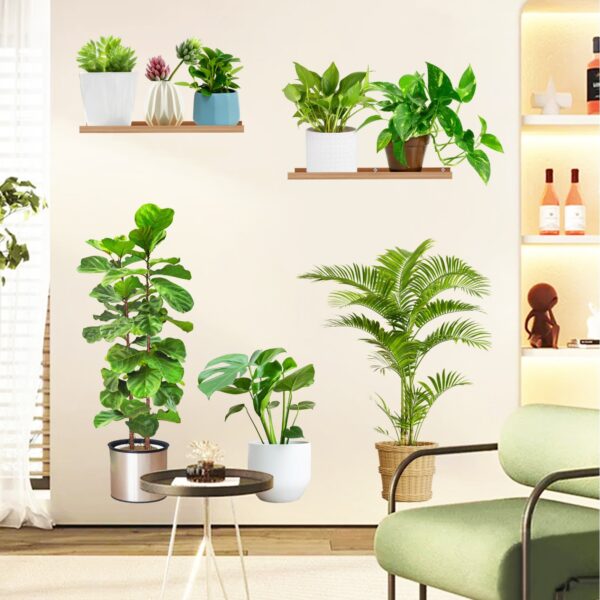 Potted Green Plant Removable 3D Wall stickers - Image 2