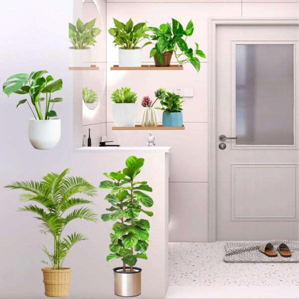 Potted Green Plant Removable 3D Wall stickers