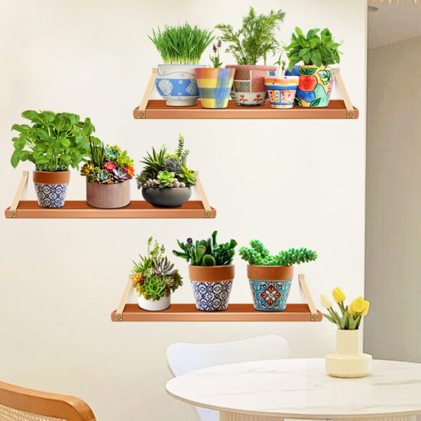 Self-adhesive Garden Plants Potted 3D Wall Stickers - Image 3