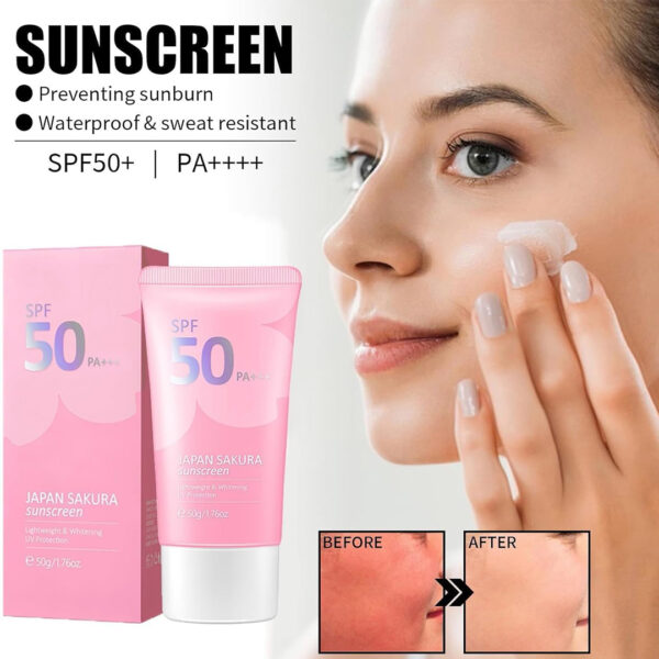 Laikou Japan Sakura Sunscreen SPF 50PA+++ (50g)